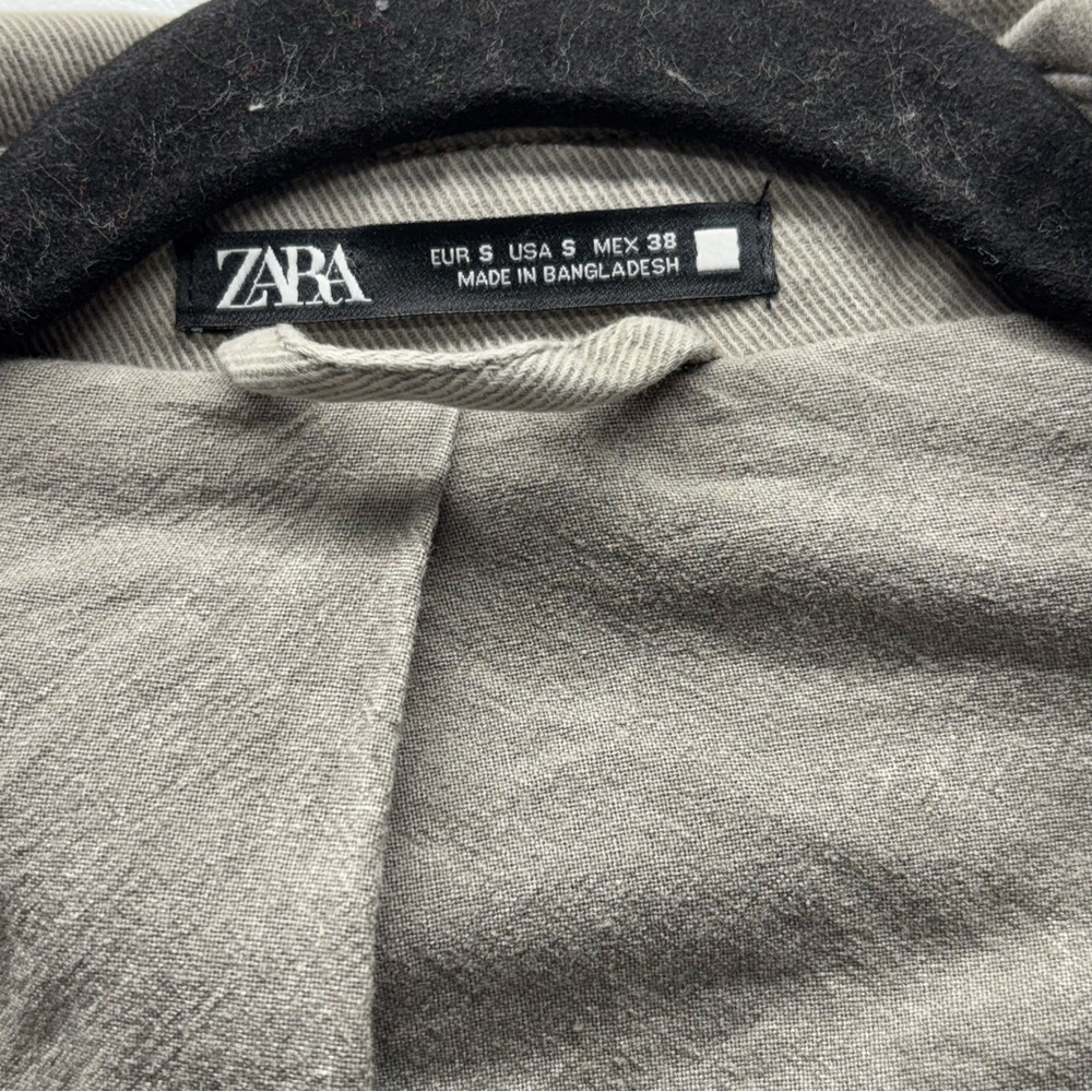 ✨Zara Washed Effect Blazer Size USA S - Picture 10 of 16
